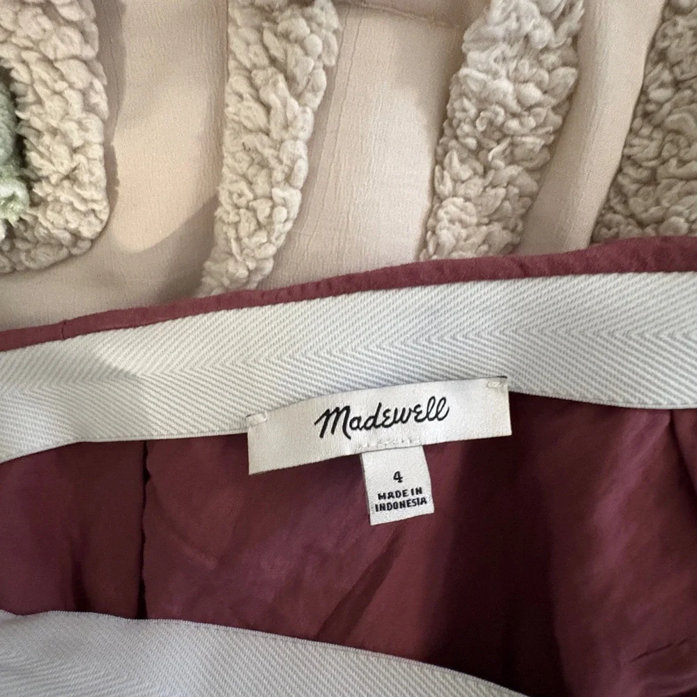 Madewell Layton Burgundy Skirt